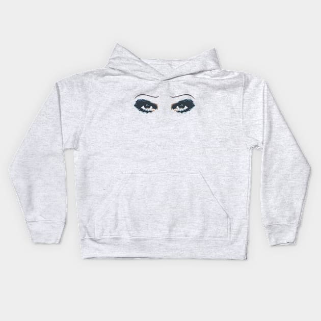 Hedwig Eyes (DC) Kids Hoodie by byebyesally